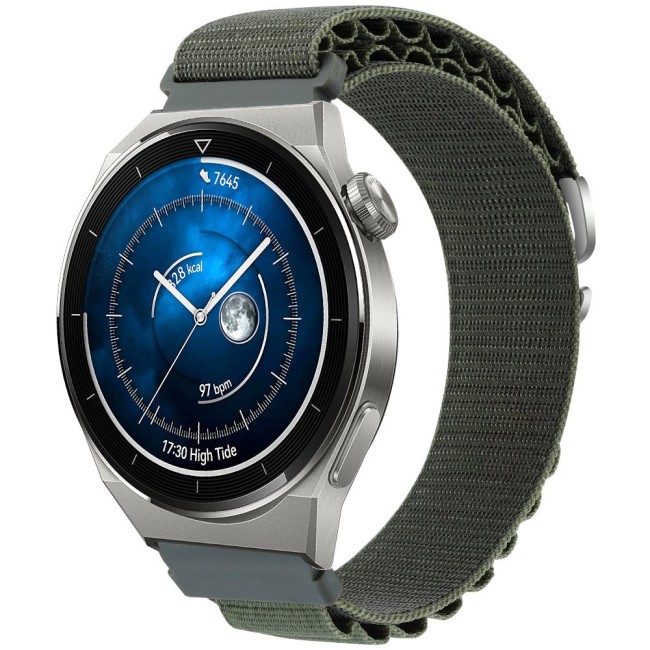 Estuyoya Correa loop nylon Huawei Watch GT 3 Pro - 46mm Verde Militar