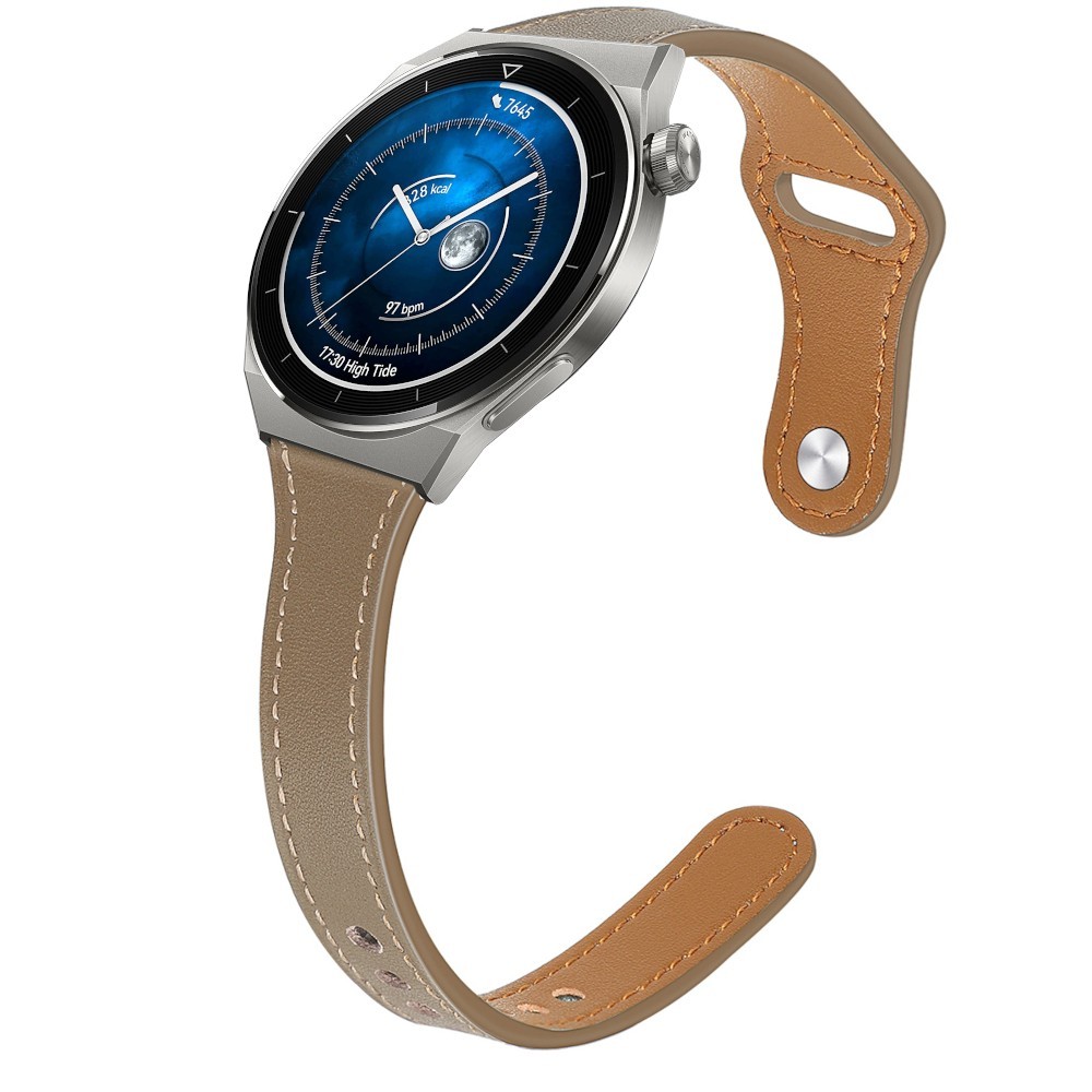 Estuyoya Correa cuero Slim Huawei Watch GT 3 Pro - 46mm marrón