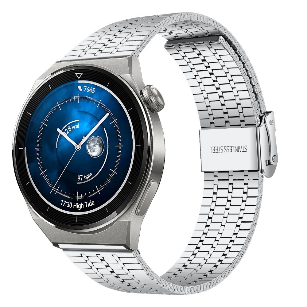 Estuyoya Correa acero Flexible Huawei Watch GT 3 Pro - 46mm plata