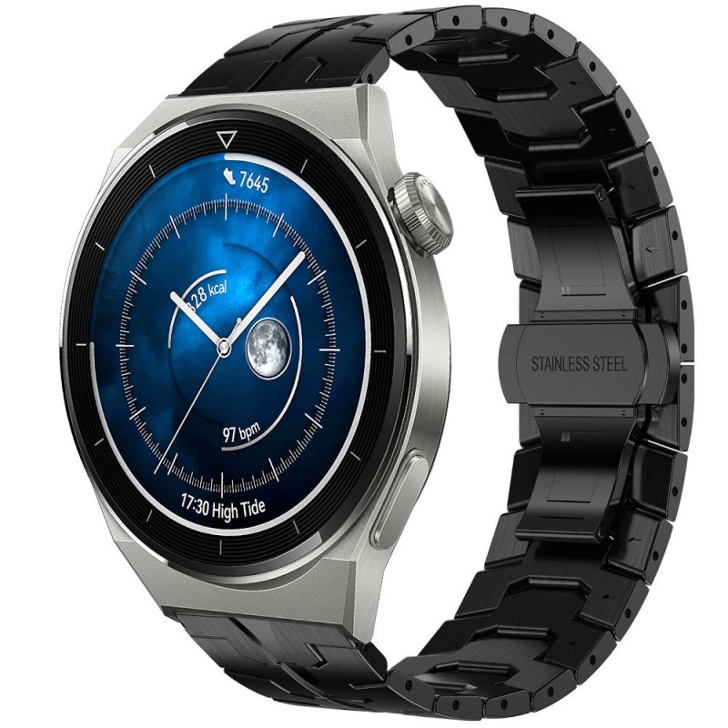 Estuyoya Correa acero Transformer Huawei Watch GT 3 Pro - 46mm negro