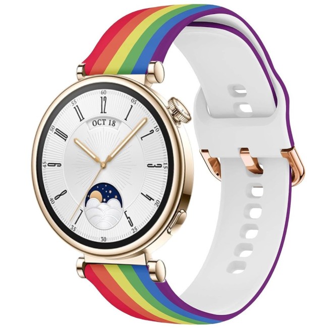 Estuyoya Correa silicona Rainbow Huawei Watch GT 4 - 41mm