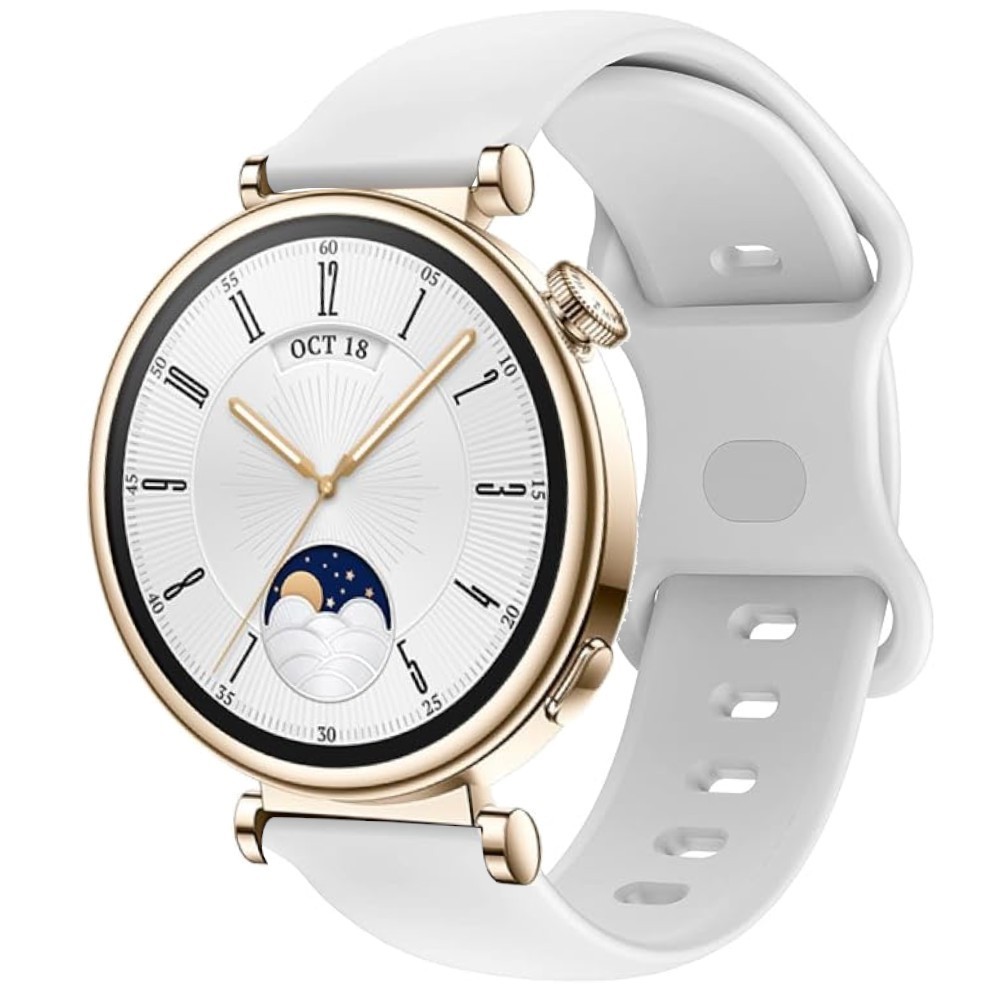 Estuyoya Correa silicona Doble Cierre Huawei Watch GT 4 - 41mm Blanco