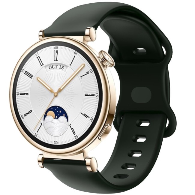 Estuyoya Correa silicona Doble Cierre Huawei Watch GT 4 - 41mm Negro