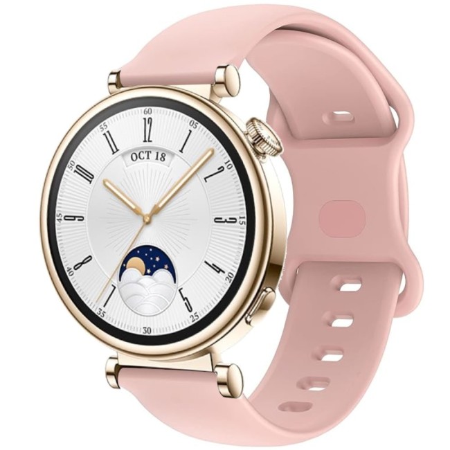 Estuyoya Correa silicona Doble Cierre Huawei Watch GT 4 - 41mm Rosa