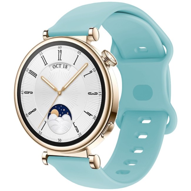 Estuyoya Correa silicona Doble Cierre Huawei Watch GT 4 - 41mm Azul Claro