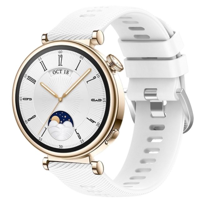 Estuyoya Correa silicona Hebilla Deportiva Huawei Watch GT 4 - 41mm Blanco