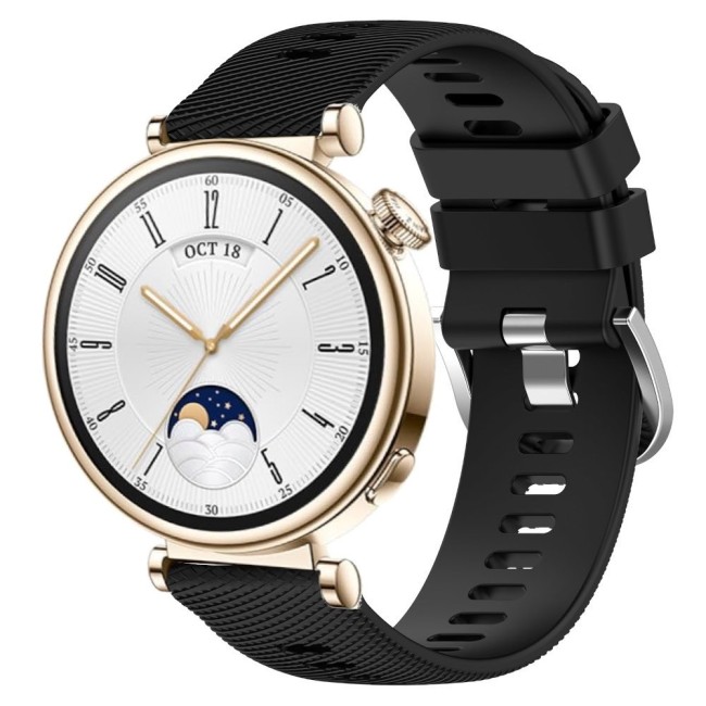 Estuyoya Correa silicona Hebilla Deportiva Huawei Watch GT 4 - 41mm Negro