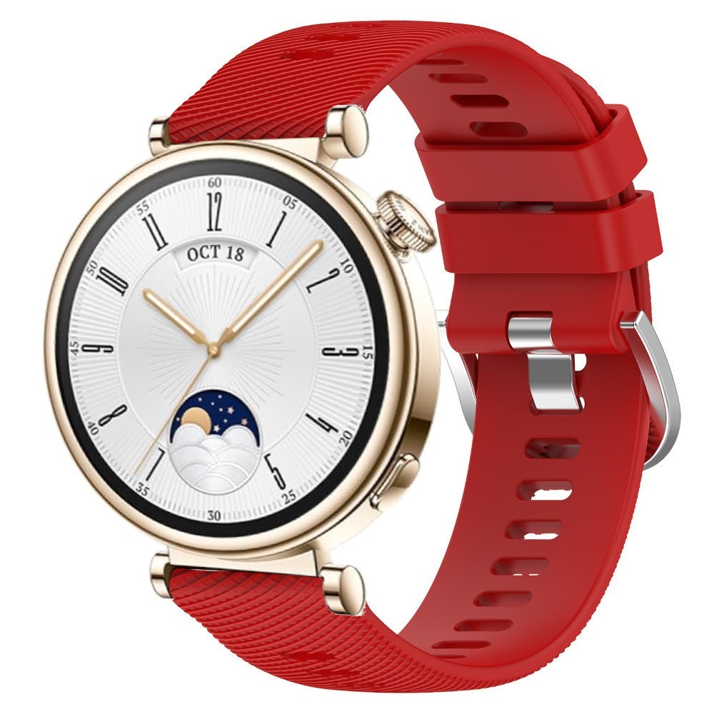 Estuyoya Correa silicona Hebilla Deportiva Huawei Watch GT 4 - 41mm Rojo