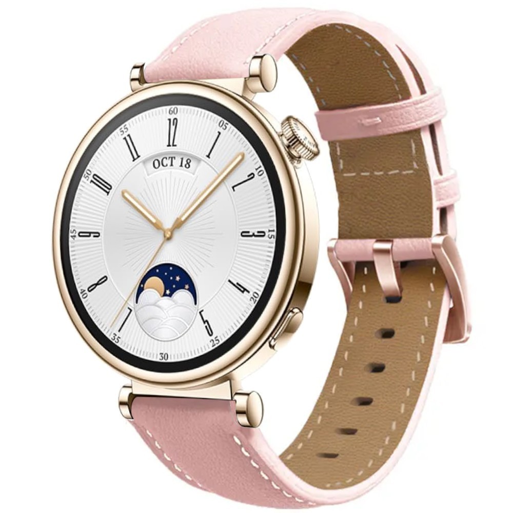 Estuyoya Correa cuero Fino Huawei Watch GT 4 - 41mm Rosa