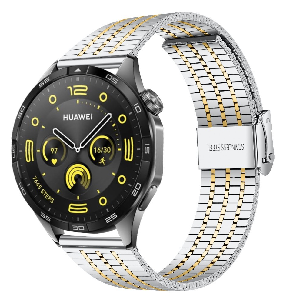 Estuyoya Correa acero Flexible Huawei Watch GT 4 - 46mm plata,oro