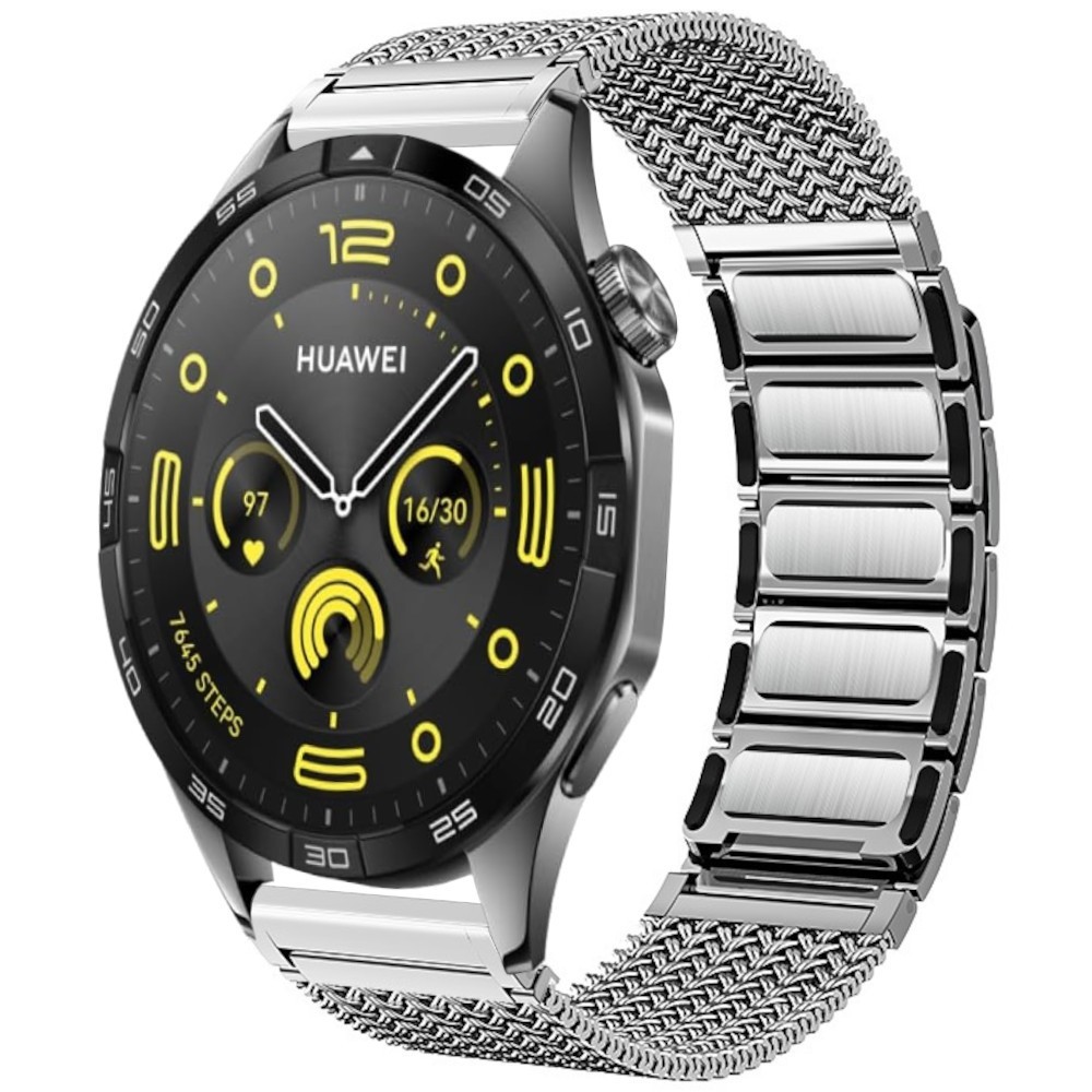 Estuyoya Correa acero Imán Huawei Watch GT 4 - 46mm plata