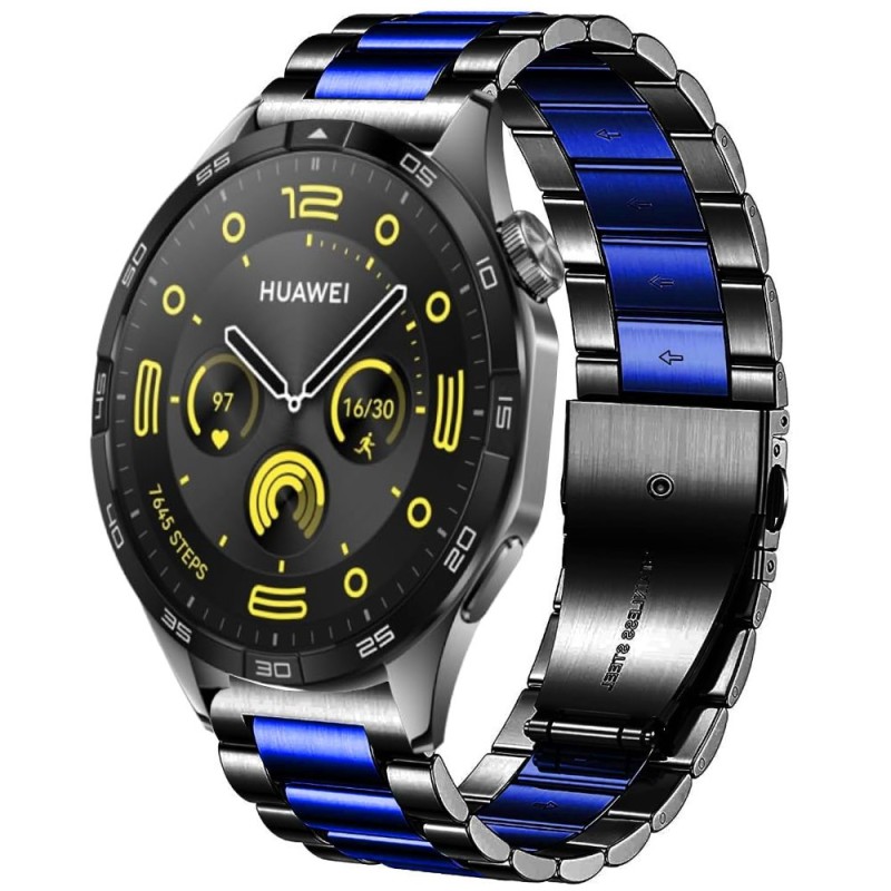 Estuyoya Correa metal acero Huawei Watch GT 4 - 46mm negro,azul