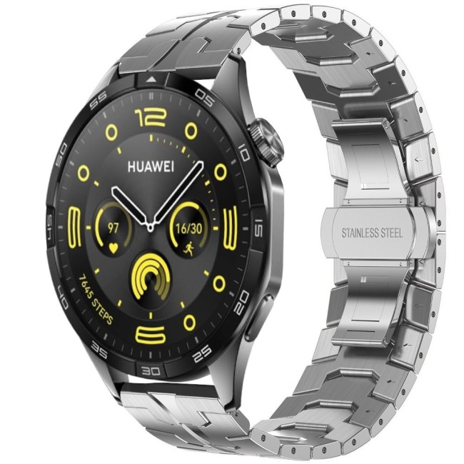 Estuyoya Correa acero Transformer Huawei Watch GT 4 - 46mm plata