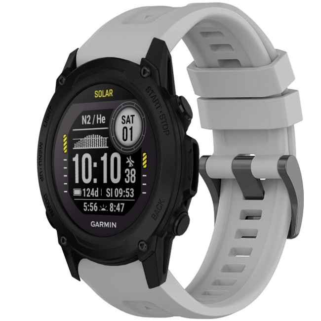 Estuyoya Correa silicona Básica Sport Garmin Descent G1 Gris