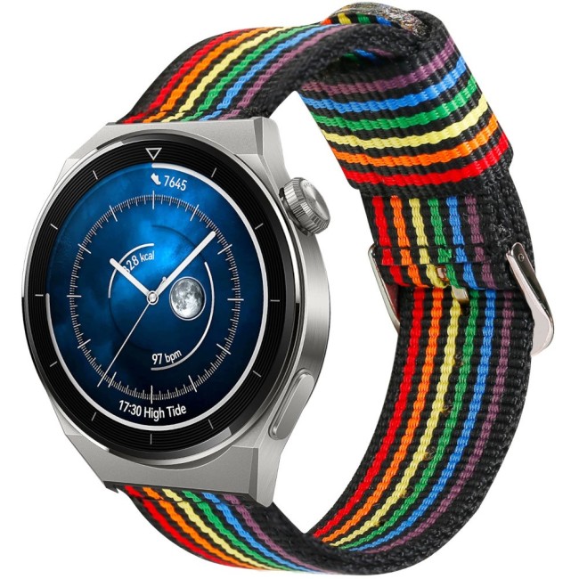 Estuyoya Correa nylon Huawei Watch GT 3 Pro - 46mm lgtbi black