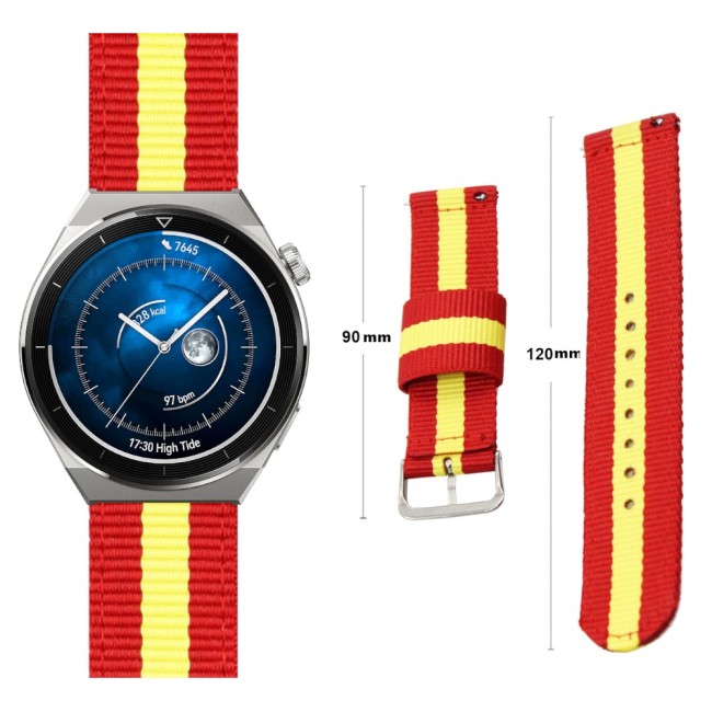 Estuyoya Correa nylon Huawei Watch GT 3 Pro - 46mm España rojigualda