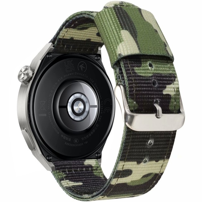 Estuyoya Correa nylon Huawei Watch GT 3 Pro - 46mm Camuflaje Verde