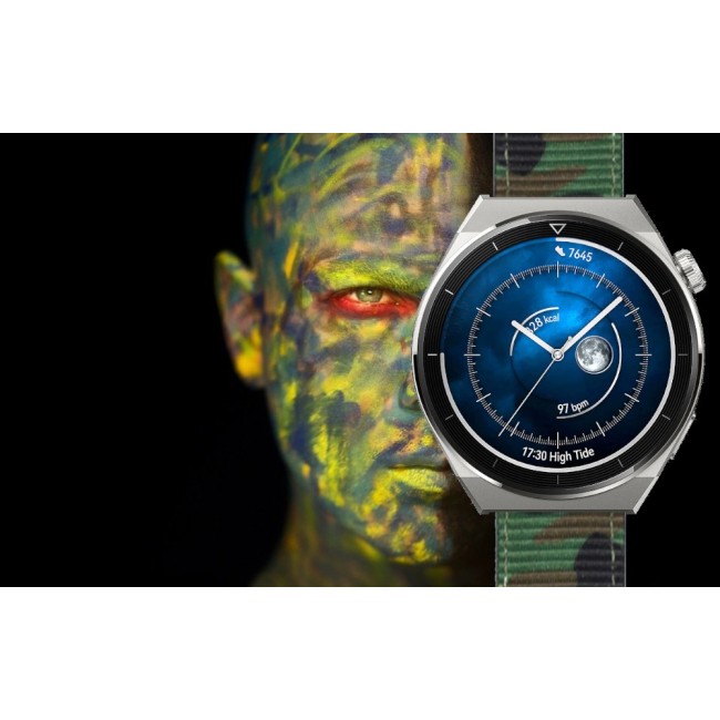 Estuyoya Correa nylon Huawei Watch GT 3 Pro - 46mm Camuflaje Verde