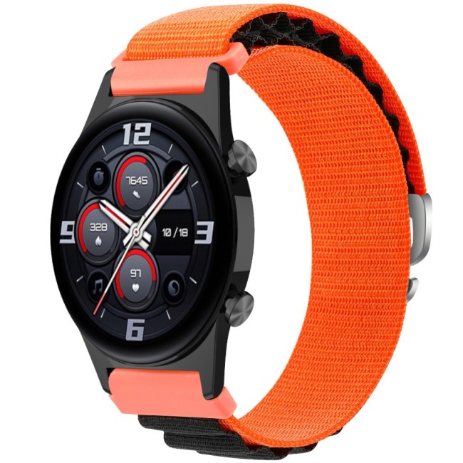 Estuyoya Correa loop nylon Honor Watch GS 3 Naranja,Negro