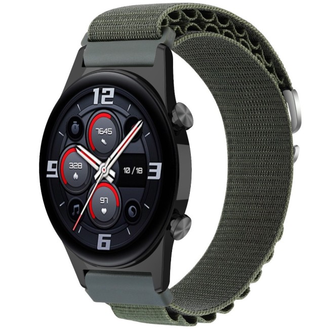 Estuyoya Correa loop nylon Honor Watch GS 3 Verde Militar