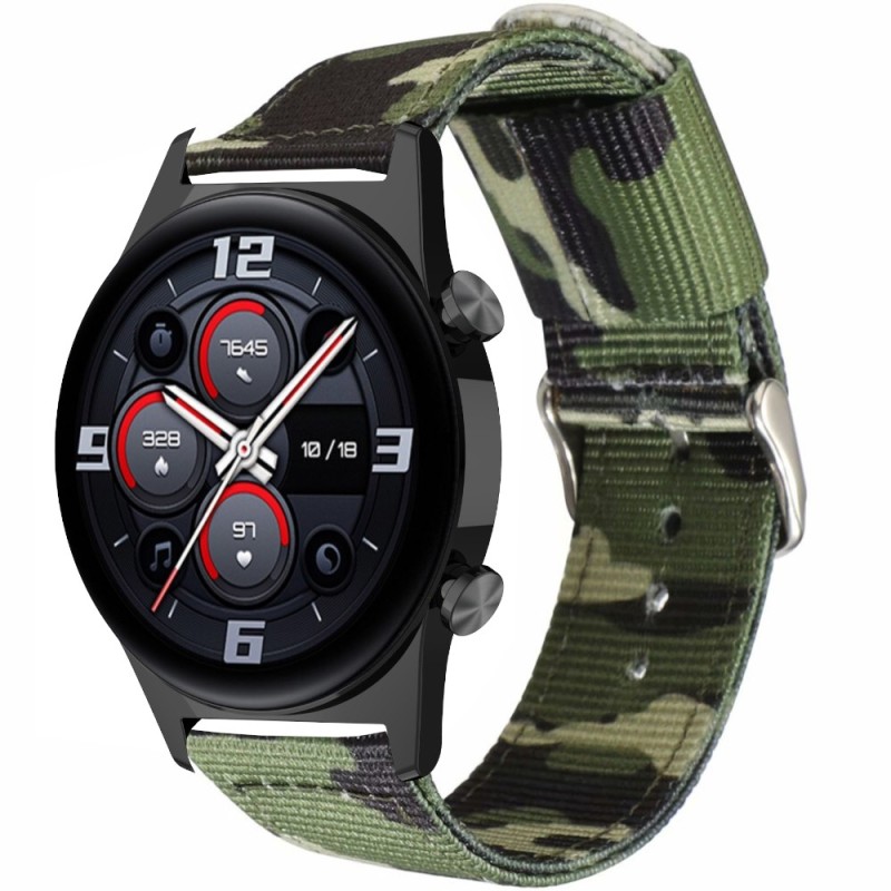 Estuyoya Correa nylon Honor Watch GS 3 Camuflaje Verde