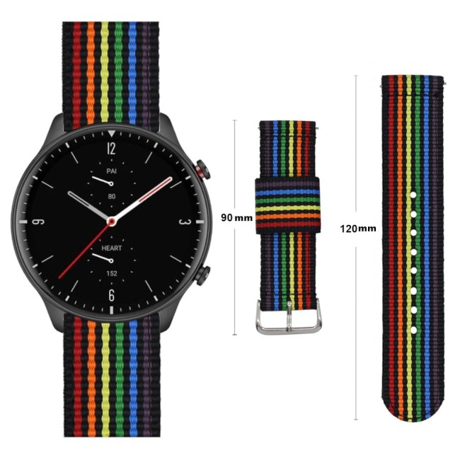 Estuyoya Correa nylon Honor Watch GS 3 lgtbi black