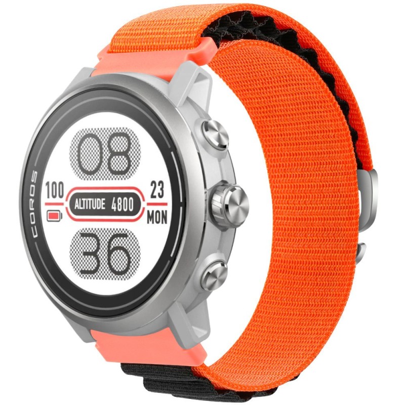 Estuyoya Correa loop nylon Coros Apex 2 Naranja,Negro