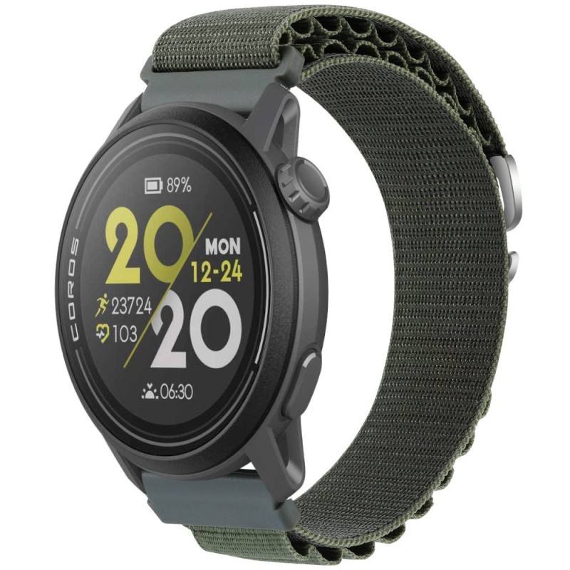 Estuyoya Correa loop nylon Coros Pace 3 Verde Militar