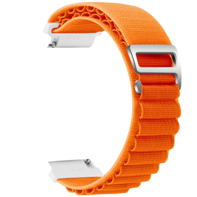 Estuyoya Correa loop nylon Fossil Gen 5e - 42mm Naranja