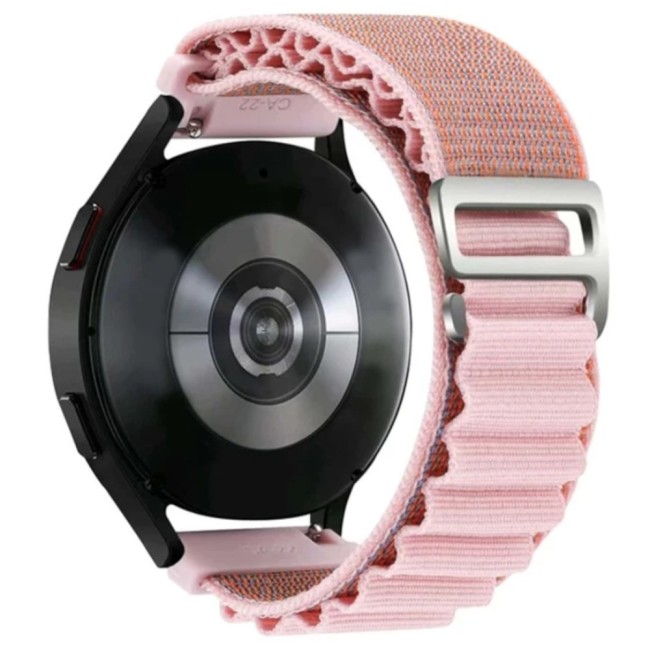 Estuyoya Correa loop nylon Fossil Gen 5e - 42mm Rosa