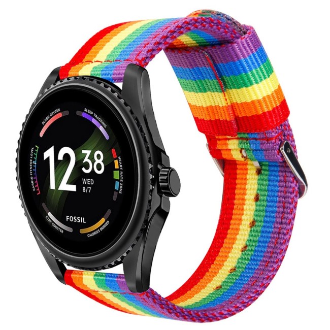 Estuyoya Correa nylon Fossil Gen 5e - 44mm lgtbi