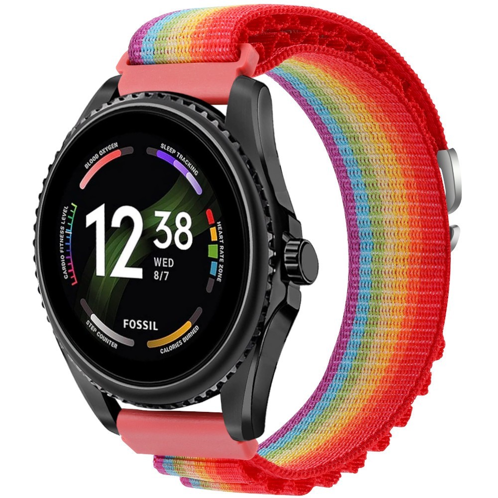 Estuyoya Correa loop nylon Fossil Gen 5e - 44mm Rainbow