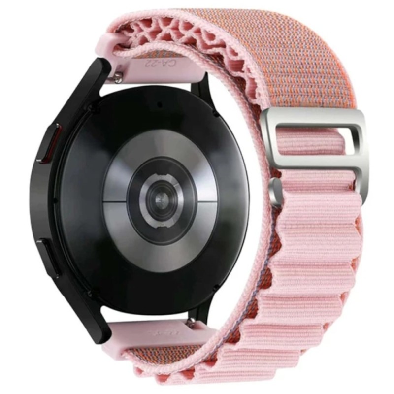 Estuyoya Correa loop nylon Fossil Gen 6 - 42mm Rosa