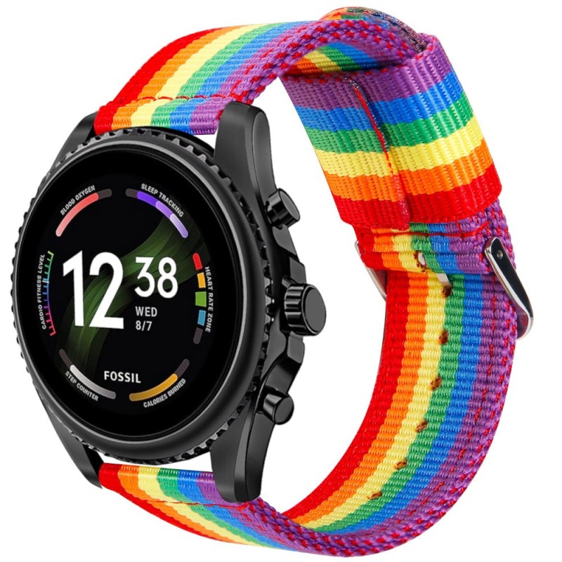 Estuyoya Correa nylon Fossil Gen 6 - 44mm lgtbi