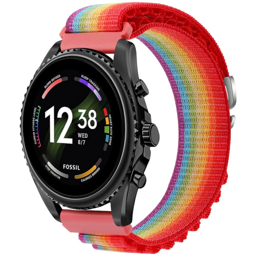 Estuyoya Correa loop nylon Fossil Gen 6 - 44mm Rainbow