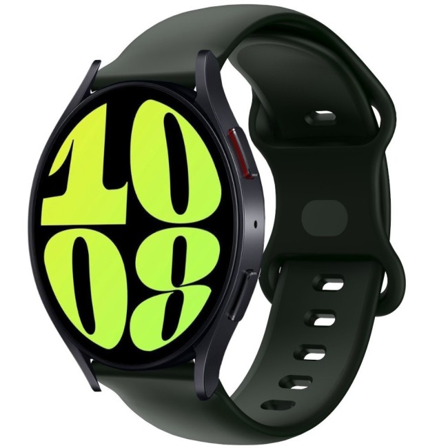 Estuyoya Correa silicona Doble Cierre Samsung Galaxy Watch 6 - 44mm Negro