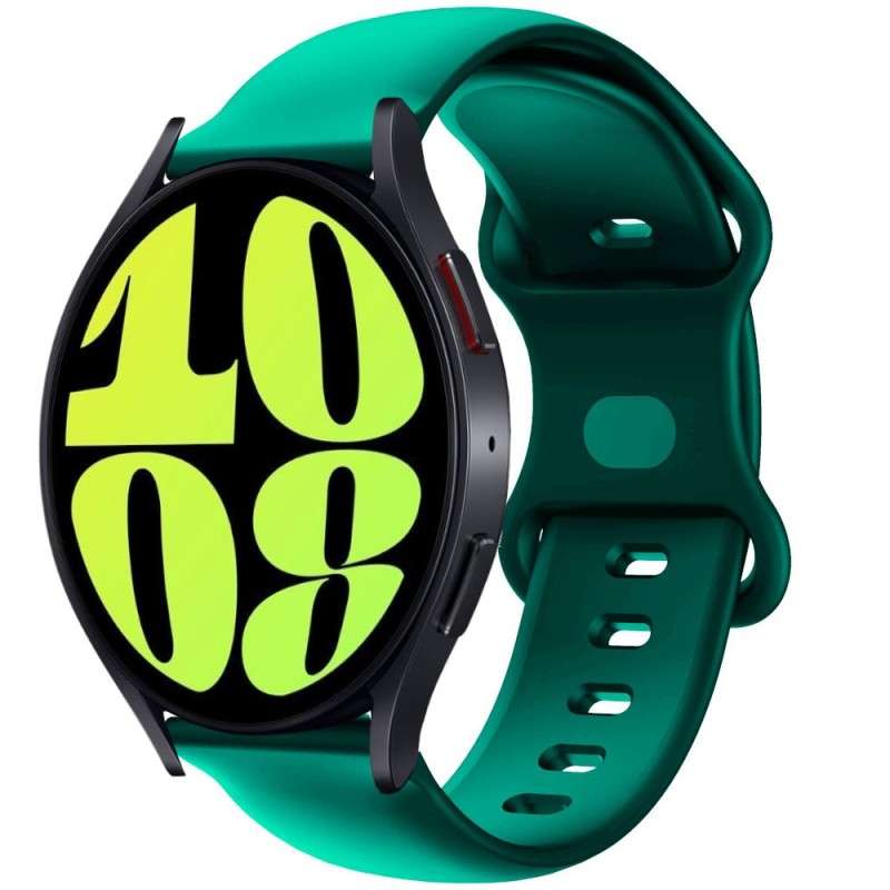 Estuyoya Correa silicona Doble Cierre Samsung Galaxy Watch 6 - 44mm Verde Oscuro