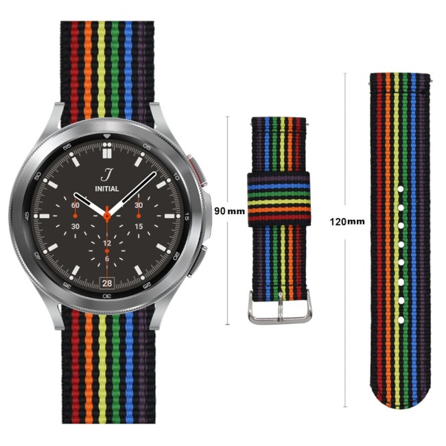 Estuyoya Correa nylon Samsung Galaxy Watch 6 Classic - 47mm lgtbi black