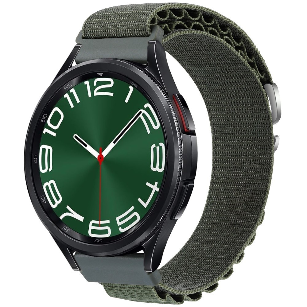 Estuyoya Correa loop nylon Samsung Galaxy Watch 6 Classic - 47mm Verde Militar