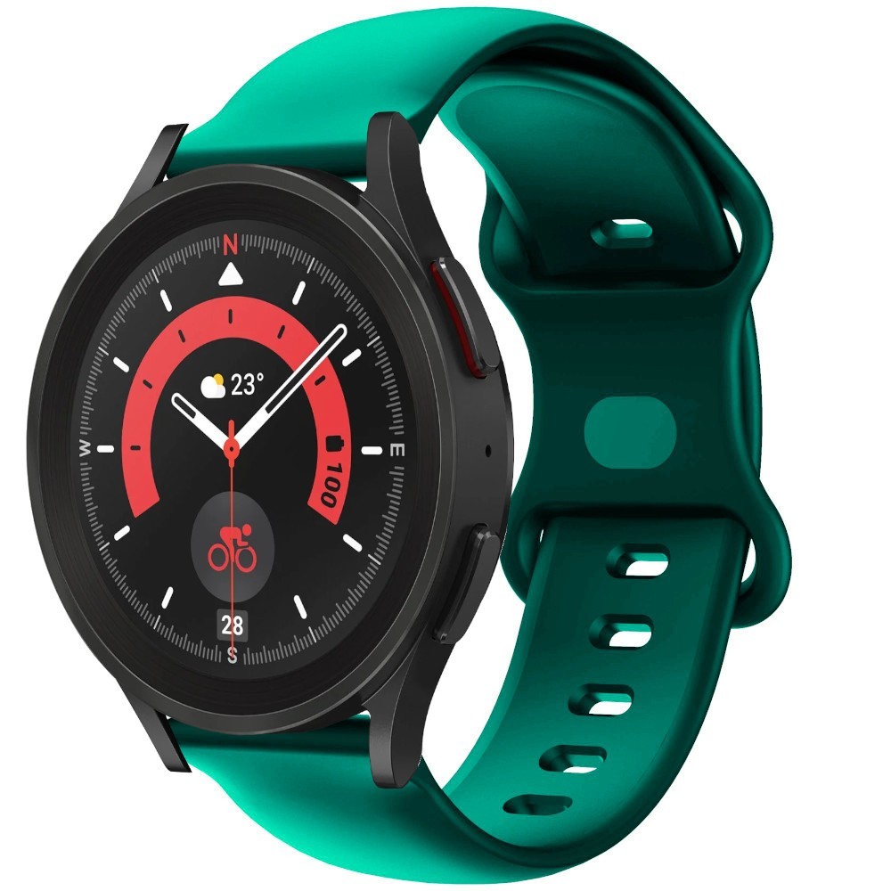 Estuyoya Correa silicona Doble Cierre Samsung Galaxy Watch 5 - 44mm Verde Oscuro