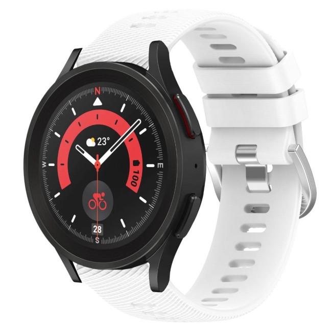 Estuyoya Correa silicona Hebilla Deportiva Samsung Galaxy Watch 5 - 44mm Blanco