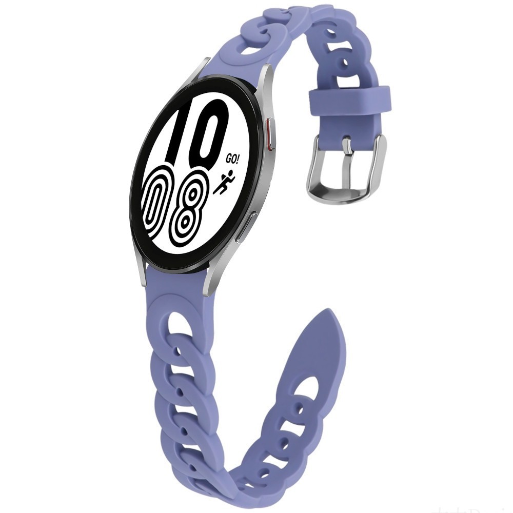 Estuyoya Correa silicona Diseño Cadena Samsung Galaxy Watch 4 - 44mm Violeta