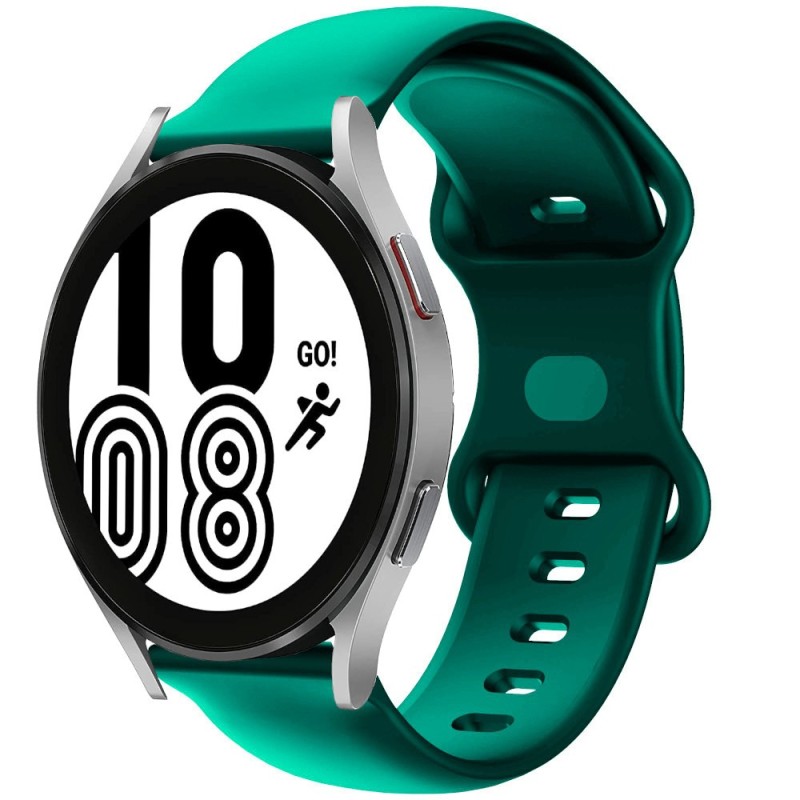 Estuyoya Correa silicona Doble Cierre Samsung Galaxy Watch 4 - 44mm Verde Oscuro