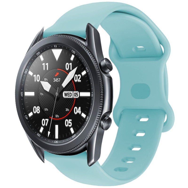 Estuyoya Correa silicona Doble Cierre Samsung Galaxy Watch 3 - 45mm Azul Claro