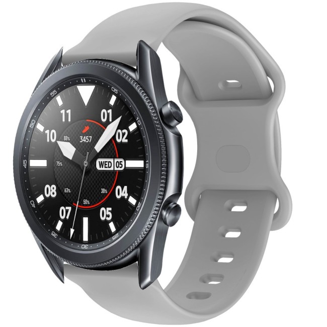 Estuyoya Correa silicona Doble Cierre Samsung Galaxy Watch 3 - 45mm Gris