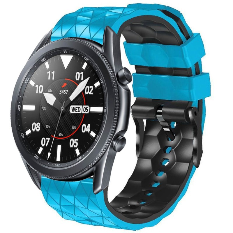 Estuyoya Correa silicona Geometric Samsung Galaxy Watch 3 - 45mm Azul,Negro