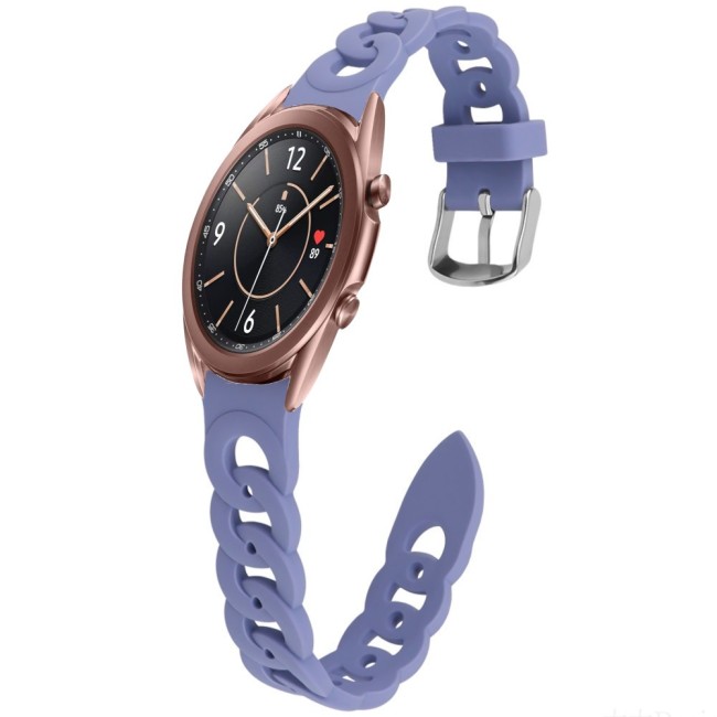 Estuyoya Correa silicona Diseño Cadena Samsung Galaxy Watch 3 - 41mm Violeta