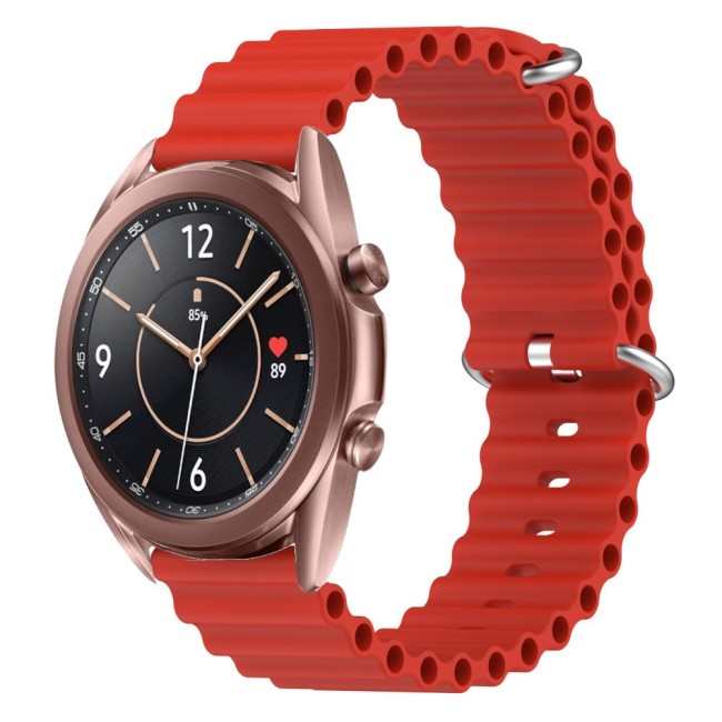 Estuyoya Correa silicona Ocean Samsung Galaxy Watch 3 - 41mm rojo