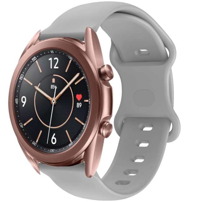 Estuyoya Correa silicona Doble Cierre Samsung Galaxy Watch 3 - 41mm Gris