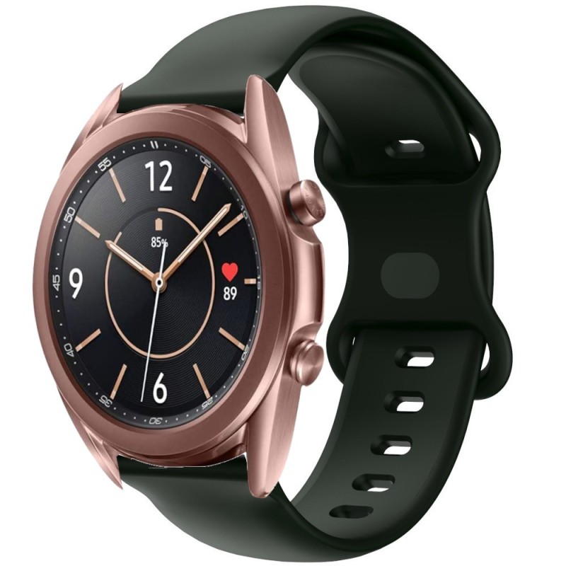 Estuyoya Correa silicona Doble Cierre Samsung Galaxy Watch 3 - 41mm Negro